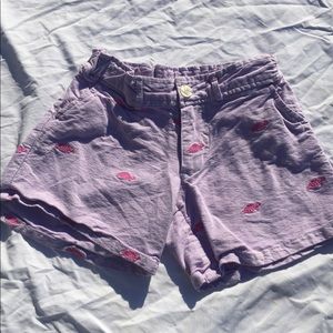 Lolly Wolly Doodle turtle shorts Size 8 purple